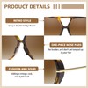 TJUTR Oversized Aviator Sunglasses for Women & Men, Retro Luxury