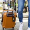 4 Pack Luggage Tag, Anyos PU Leather Travel Bag Labels