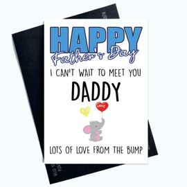 Father's Day Card from The Bump Dad to Be Can't Wait to Meet You Cards PC1003