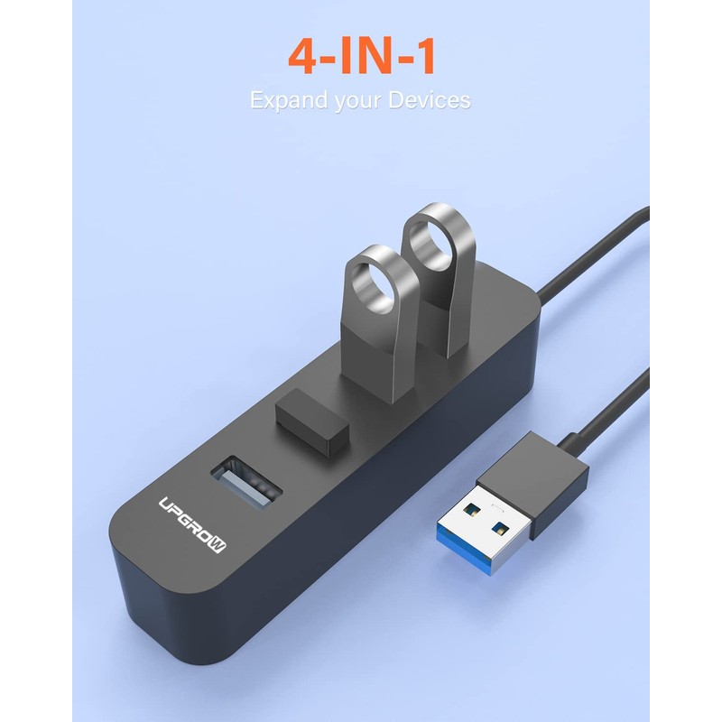 Upgrow USB 3.0 Hub 4-Port USB Hub with 5 Gbps