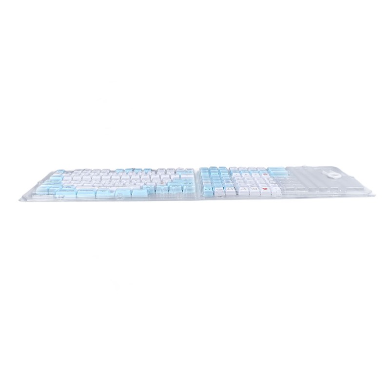 129 Keys Keycaps for XDA Height Accurate Keystrokes Blue White