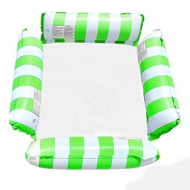 Float, Water Hammock, Inflatable Float, For Adults, Float, Foldable, Backrest, Boat, Pool, Beach, Water Play, Sunbathing, Beach, Summer Vacation, Leisure, Four Floats, Load Capacity 264.4 lbs (120 kg