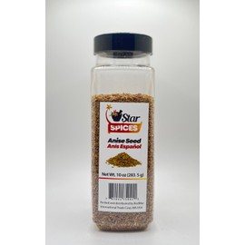 Anise Seeds (Anis Español – Natural Dried Spice – Non-GMO, Food Grade – Aromatic Seeds for Tea, Baking & Cooking (10 oz)