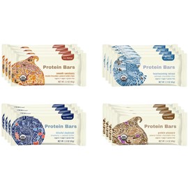 Assorted Protein Bars Variety Pack, Organic Vegan Bars - 2.3 Ounce Bars (16 Pack)