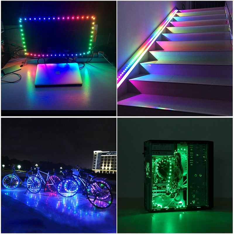 ALITOVE LED Tape Light WS2812B Addressable Illumination LED Light 5050