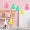 Easter Decorations Hanging Tree Paper Bunny Honeycomb Ball Hanging Pendant