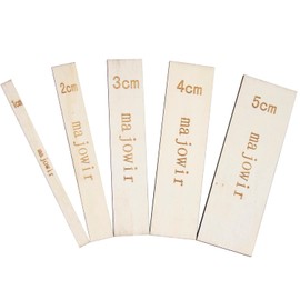 Wooden Macrame Separator Tool Spacer Guide for Handmade Works Macrame Wall Hanging Tool in Sizes from 1cm-5cm Set of 5