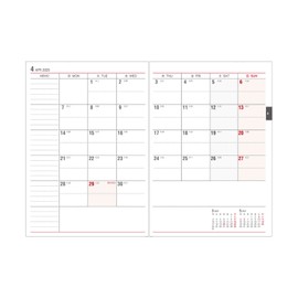 Daigo E2319 2025 Planner, Appointment, Weekly, Vertical Navy, Begins September 2024
