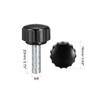 sourcing map M5 x 20mm Metric Male Thread Knurled Clamping