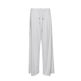 BUMPSUIT Maternity Pants for Pregnancy and Postpartum, Soft Stretchable Fabric Plus Size Wide Leg Pants for Women with Elastic Waistband and Side Pockets Heather Grey