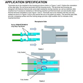 24-PIN 2x12 Dual Row Signal or Low-Power Connector 600V AC, 13A with 4.20 mm Pitch Receptacle Glow-Wire Capable Connector, w/Terminal (18-24 AWG) Compatible with Mini Fit jr