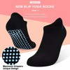 SkiBeaut Sticky Socks for Women, 4 Pairs Non Slip Pilates