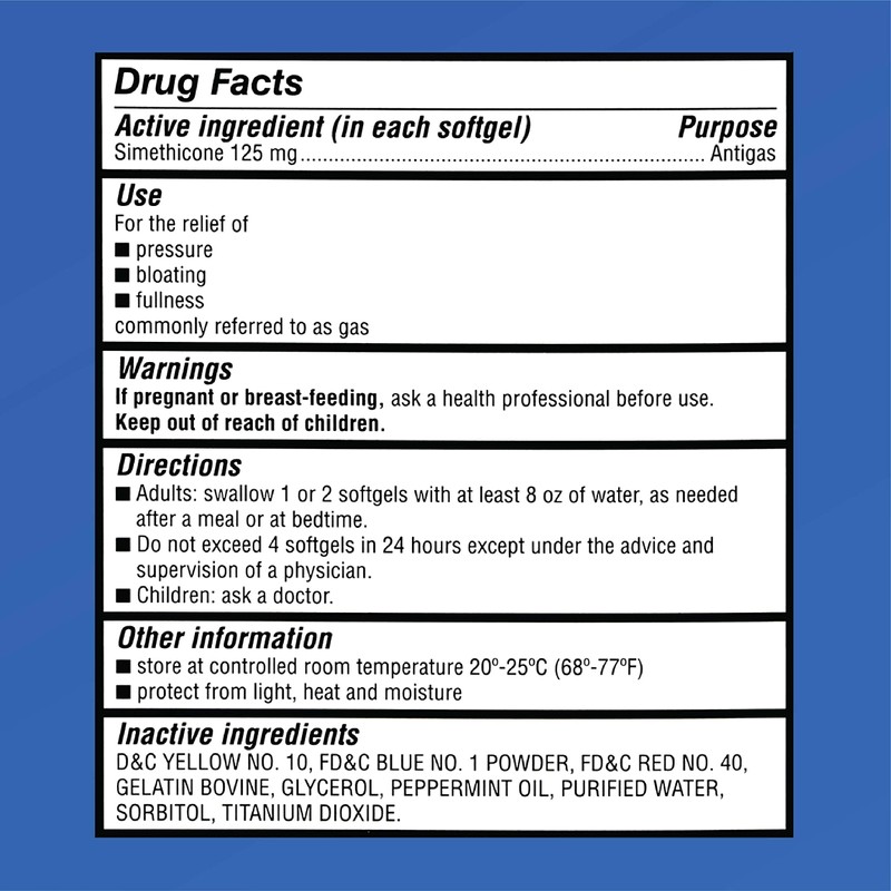 Quality Choice Gas Relief Extra Strength Simethicone 125 mg 30