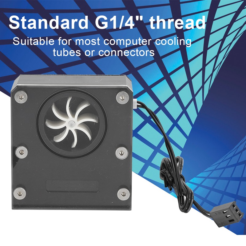 WDXS T4 Computer PC Water Cooler Dual Temperature Monitoring LCD