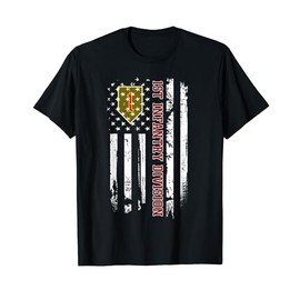 1st Infantry Division American Flag Military Veteran Day T-Shirt