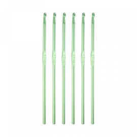 sourcing map Pack of 6 Crochet Hooks Aluminium Crochet Hook Set Crochet Hooks Set 4 mm Knitting Needles Crochet Hook Replacement Crochet Hooks Knitting Tools Accessories for Beginners DIY Craft Yarn