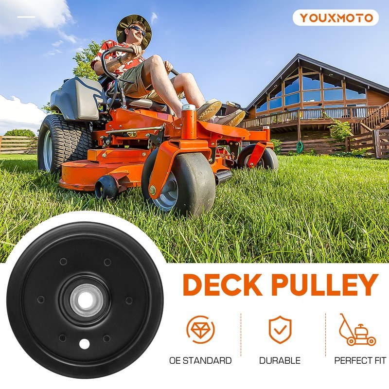 604219 Flat Idler Pulley Fit for Hustler Raptor 42" 52",