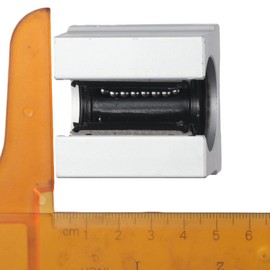 Aluminum Block 2Pcs Linear Motion Ball Bearing Slide Block Open Type Durable SBR20UU Slide Block Useful SBR16UU Linear Motion Ball Bearing