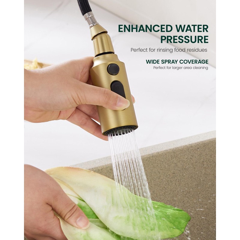 HEISOK Pull Down Spray Head for Kitchen Faucet, Kitchen Sink