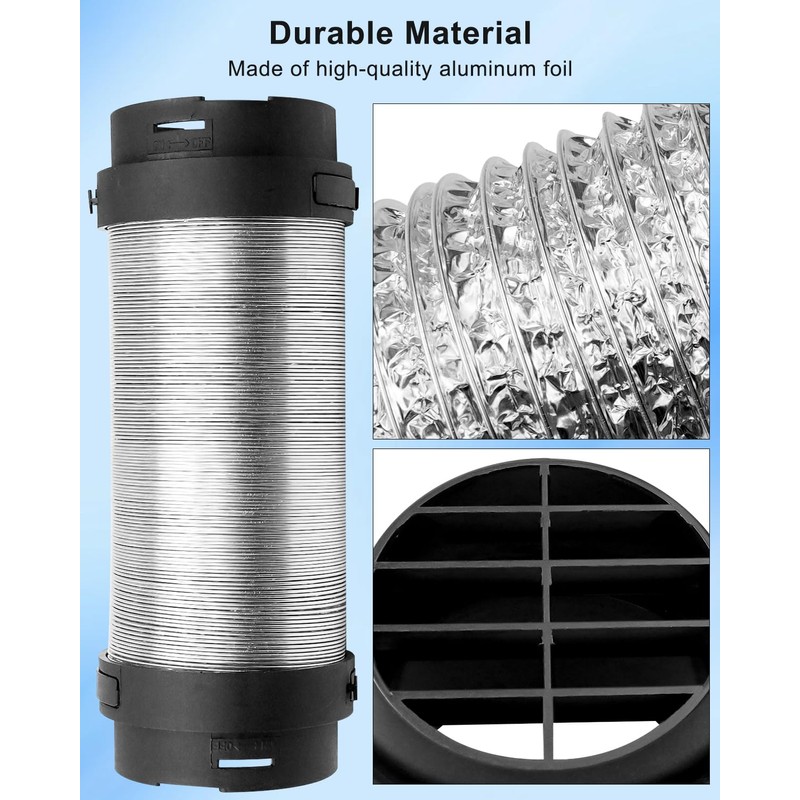 Qnbes 75mm Diesel Heater Ventilation Duct Compatible with Diesel Air