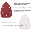 S SATC 100PCS Mouse Detail Sander Sandpaper Palm Mouse Sander