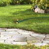 Relaxdays Lawn Sprinkler 360° Garden Irrigation 11m Range Ground Spike