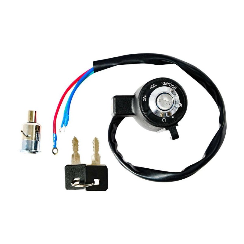 TCMT Black Ignition Switch Lock key Set Fit For Harley