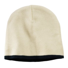 Port & Company Men's Beanie Cap OSFA Natural/Navy