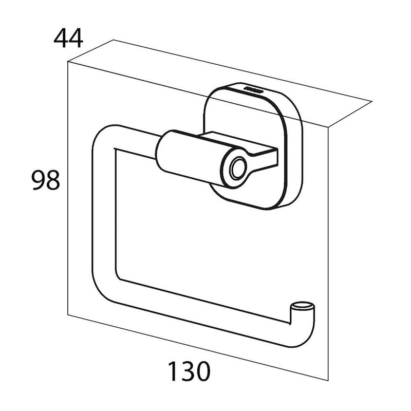 Tiger Ramos Toilet Roll Holder, Chrome