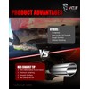 MZS Exhaust Tips, Stainless Steel 4" Inlet 6" Outlet 15"