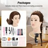 Yekavo Hairdressing Head Real Hair, Training Head with 90% Real