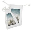 Lunarable Tree of Life Fabric Pouch Set of 2, Grunge