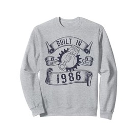 Born In 1986 Quality Parts, Piston Graphic Mechanic Gifts Sweatshirt