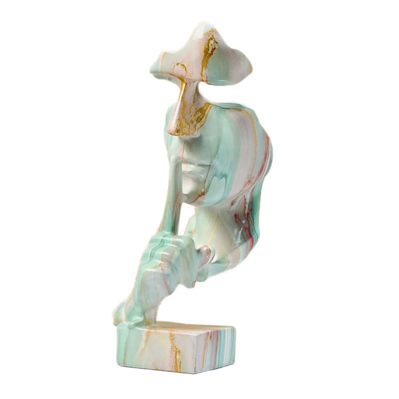 Thinker Statue Vivid Shape Compact Synthetic Resin Attractive Decorative Silence