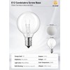 Brightown G40 Replacement Light Bulbs, 25 Pack 5W Clear Globe