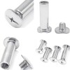FSSTUD 100 Sets Stainless Steel Chicago Screw Rivets Flat Head