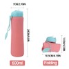 AIXXCUVQ Smiggle Water Bottle Foldable Collapsible Running Drinks Bottle For