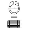 175 pcs E Clips Retaining Snap Opening Ring Circlip Kit