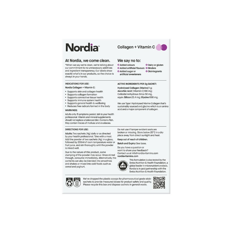 Nordia Collegen+vit C Sachets 14pk
