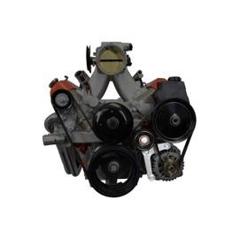 ICT Billet LS Truck Alternator Bracket Low Mount Complete w/Idler Pulley Compatible with Truck / LS3 L99 Camaro SS 4.8L 5.3L 6.0L 6.2L LSX LQ4 LQ9 L33 551668-3