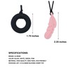 Chew Teether Necklace Donut Feather Shape Soft Sensory Care Tool