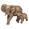 The Leonardo Collection Bronzed Elephant & Calf Figurine