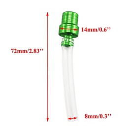 PRO BAT Paquete de 5 tapones de válvula de depósito de combustible CNC, manguera de ventilación, para motocross, Pit Bike ATV, todas las fábricas, CRF XR CR, todos los quads todo terreno, color verde