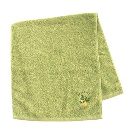 OKA Provence Ciel Towel, Approx. 30.3 x 13.4 inches (77 x 34 cm), Green (Nordic Fashionable, Washable, Face Towel)