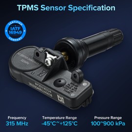BDFHYK 315MHz Programmed TPMS Tire Pressure Sensor Compatible with Subaru B9 Tribeca Forester Impreza Legacy Outback Tribeca WRX XV XV Crosstrek 2004..2008 2009 2010 2011 2012 2013 2014 2015 2016 2017