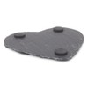 Red Hamper SL002 Drinks Heart-Shaped Slate Coaster Set 4, Wicker