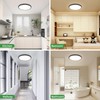 zemty 4Pack LED Flush Mount Ceiling Light, 12Inch 24W Dimmable