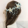 TCOMVEZ Starfish Peal Bride Headbands Sea Star Hoop Beach Bridal