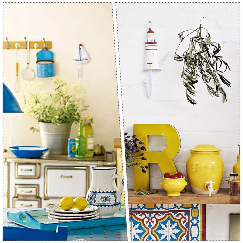 SUPERFINDINGS 5 Style Coat Hooks Wall Hook Rack Coat Hook