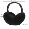 IHCEMIH Earmuffs Women's Earmuffs Winter Accessories Fluffy Plush Foldable Adult